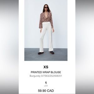 Zara crop long sleeve. Minimal wear, perfect condition.